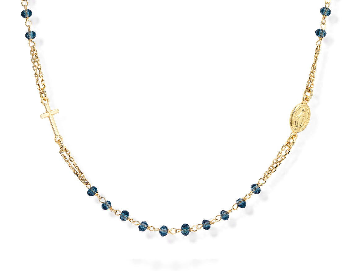 Rosary Crystal: CROGBL3 - AMEN Jewelry