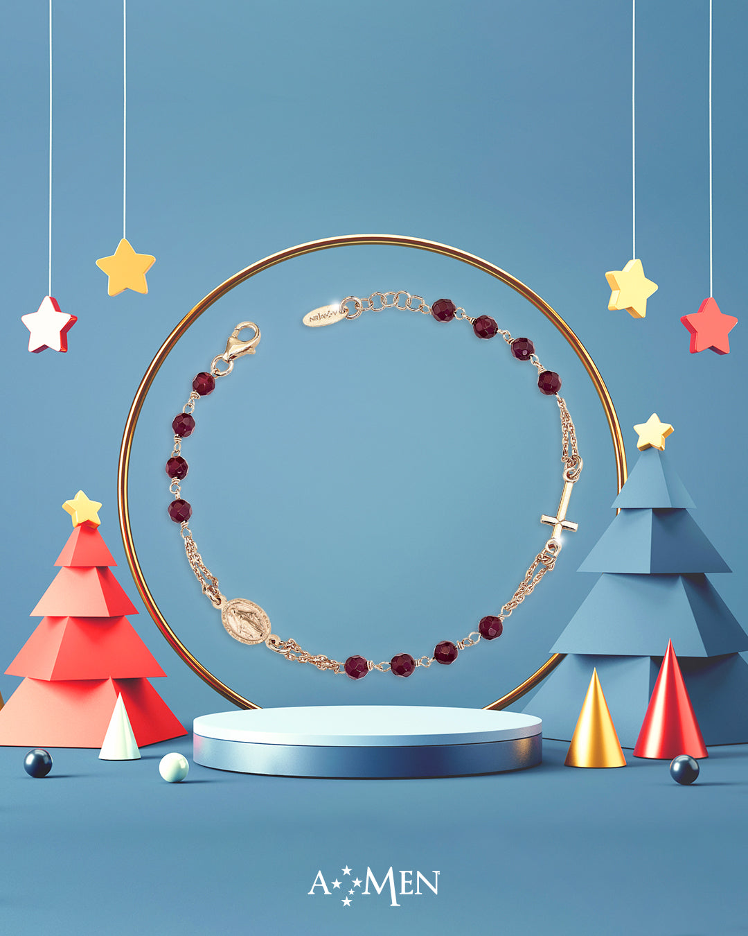 AMEN  JEWELRY Mod. BT21CUBRBZ16 main image 1