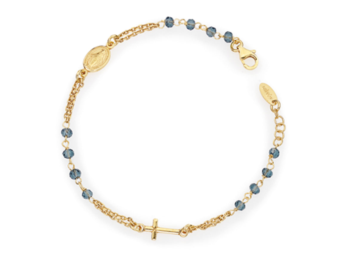 Rosary Crystal: BROGBL3 - AMEN Jewelry