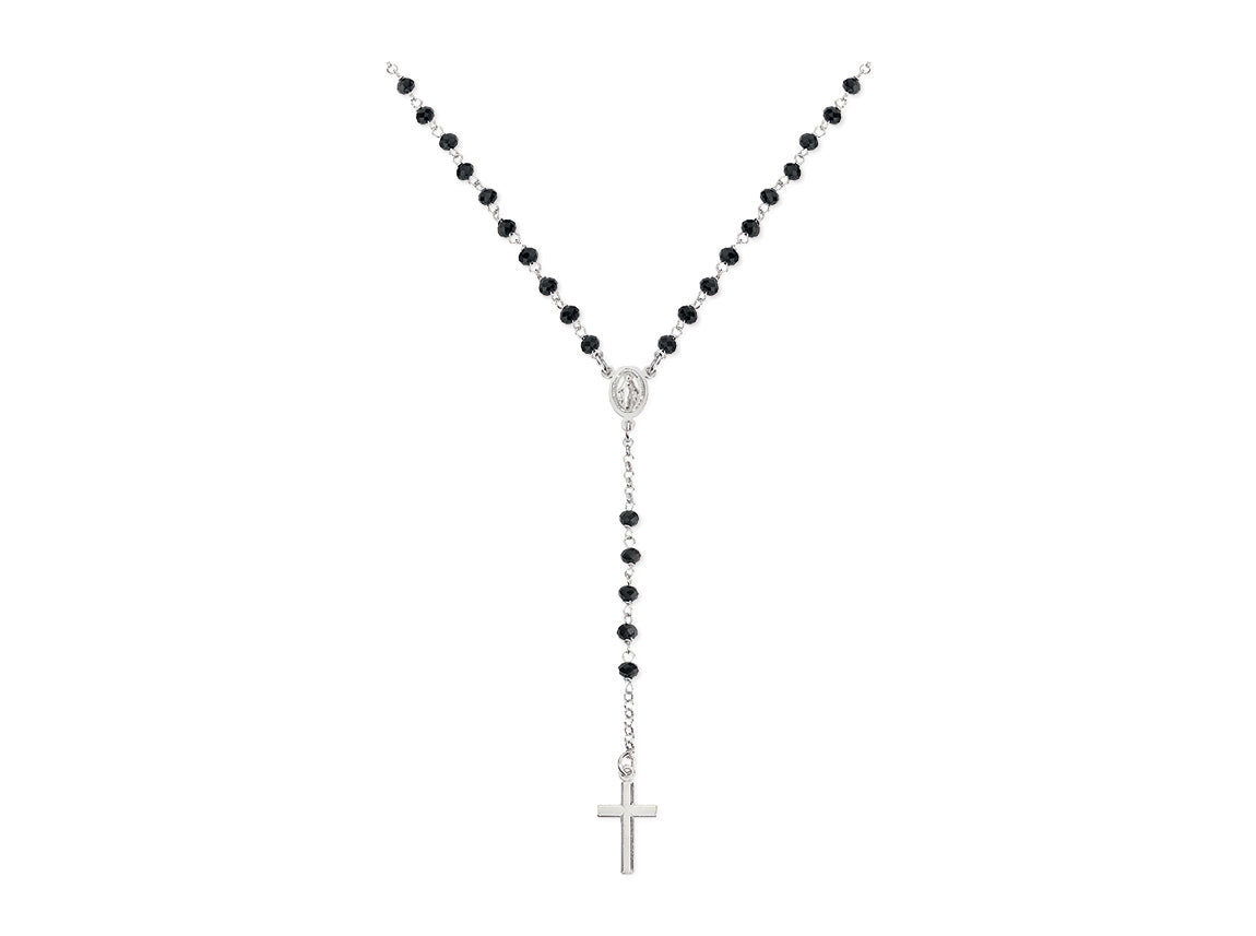 Vintage Pearl Rosary Bead Necklace w/ Fancy Cross – Ola Wyola